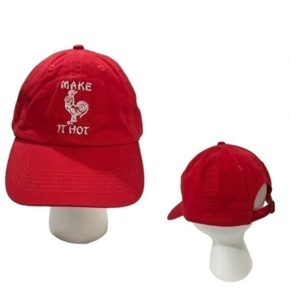 Petals and Peacocks Red Rooster Baseball Cap
